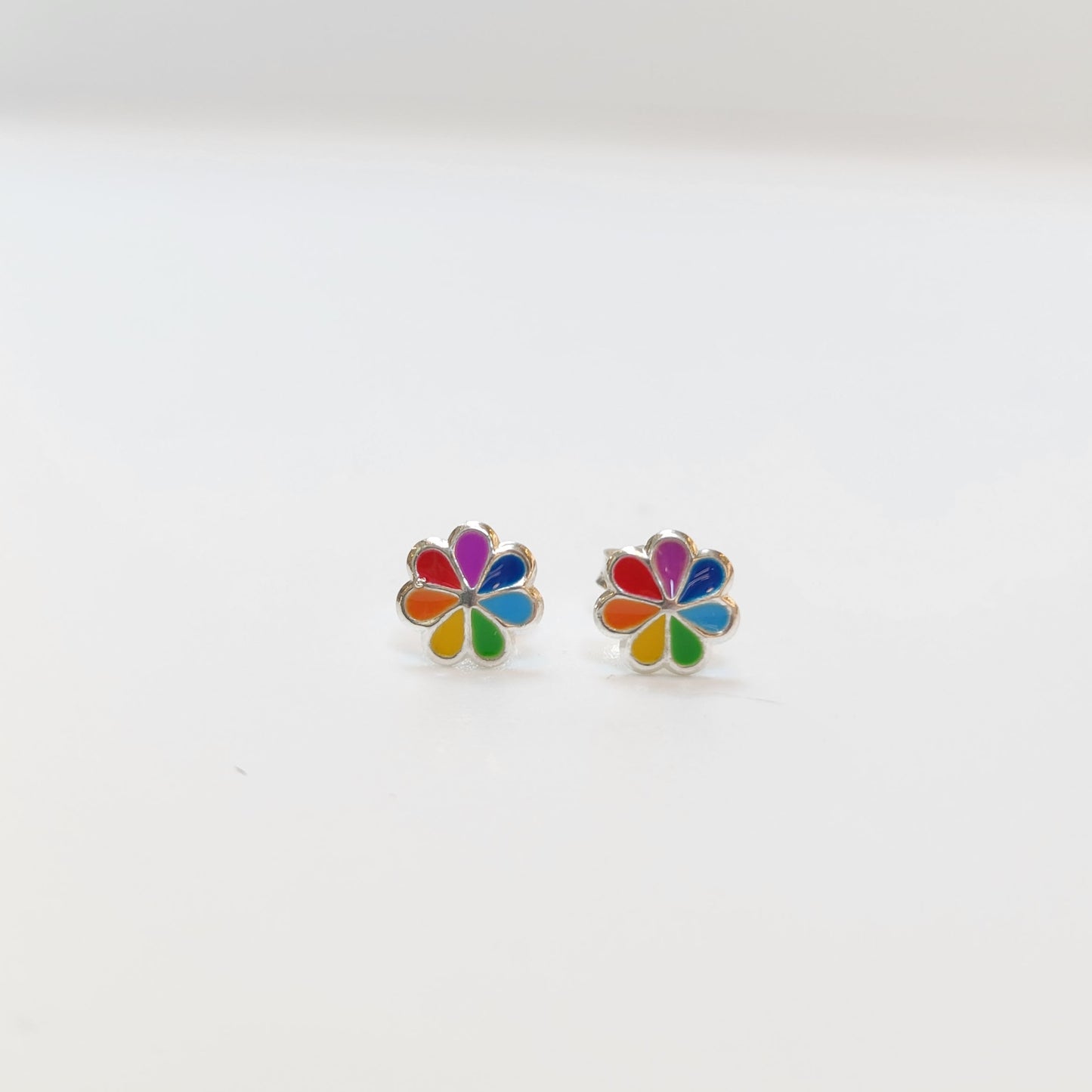 Rainbow Daisy Earrings