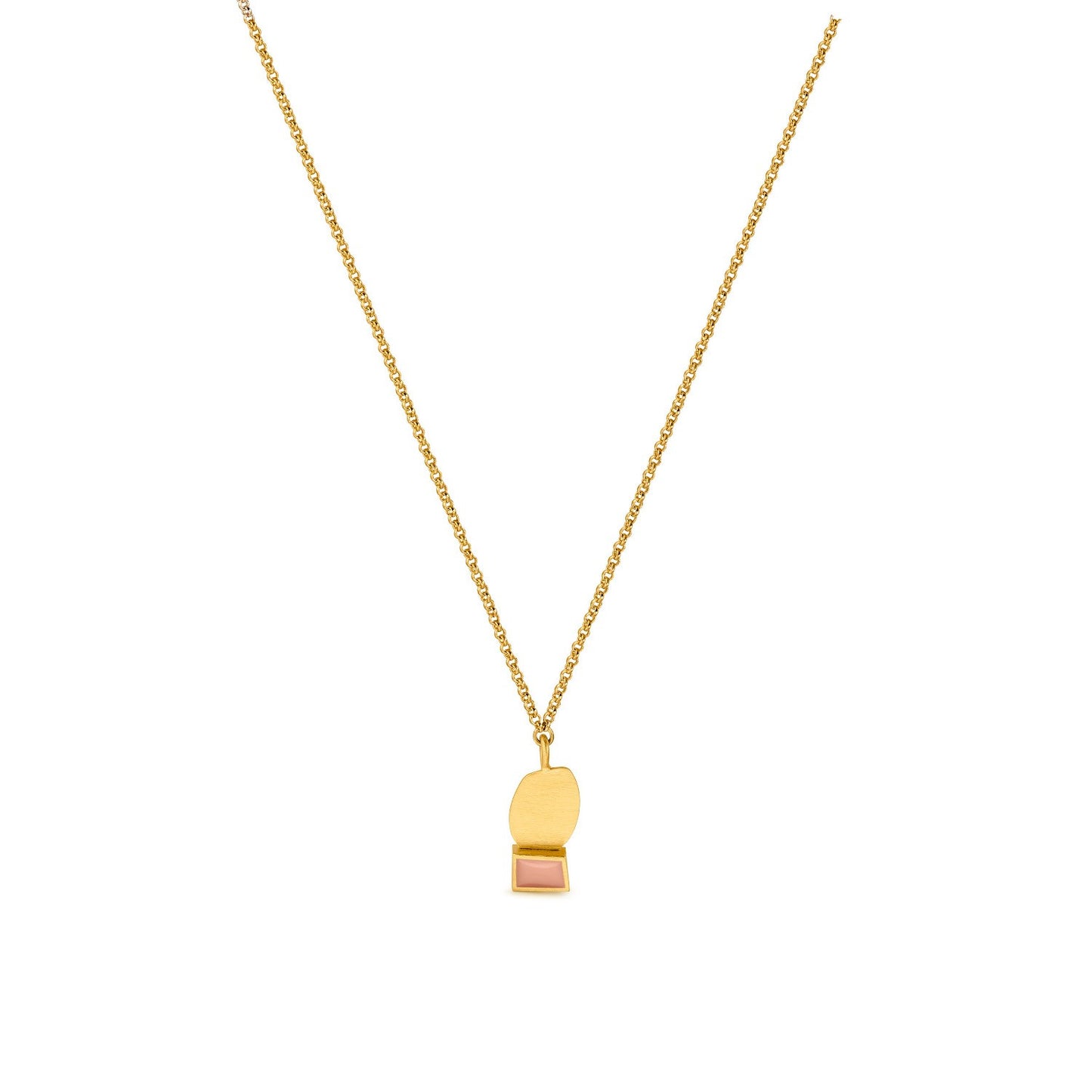 Collage Necklace Mauve