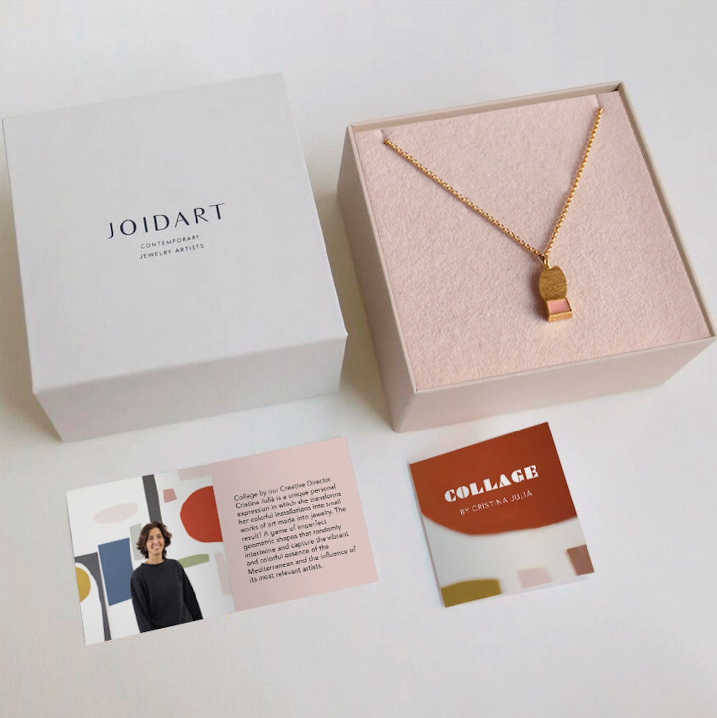 Collage Necklace Mauve