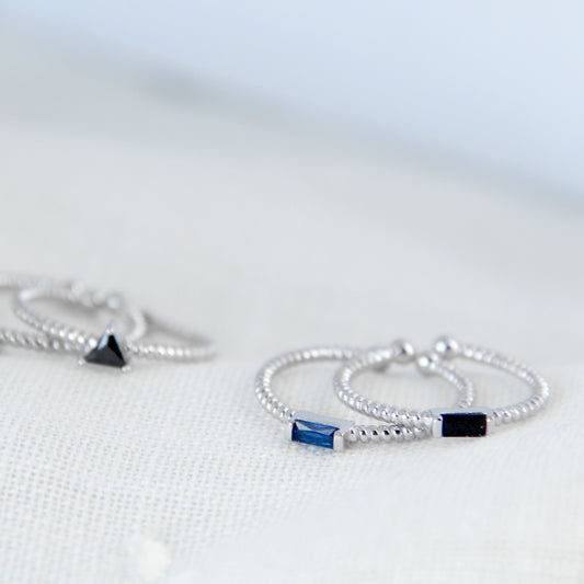 Crystal Baguette Ring