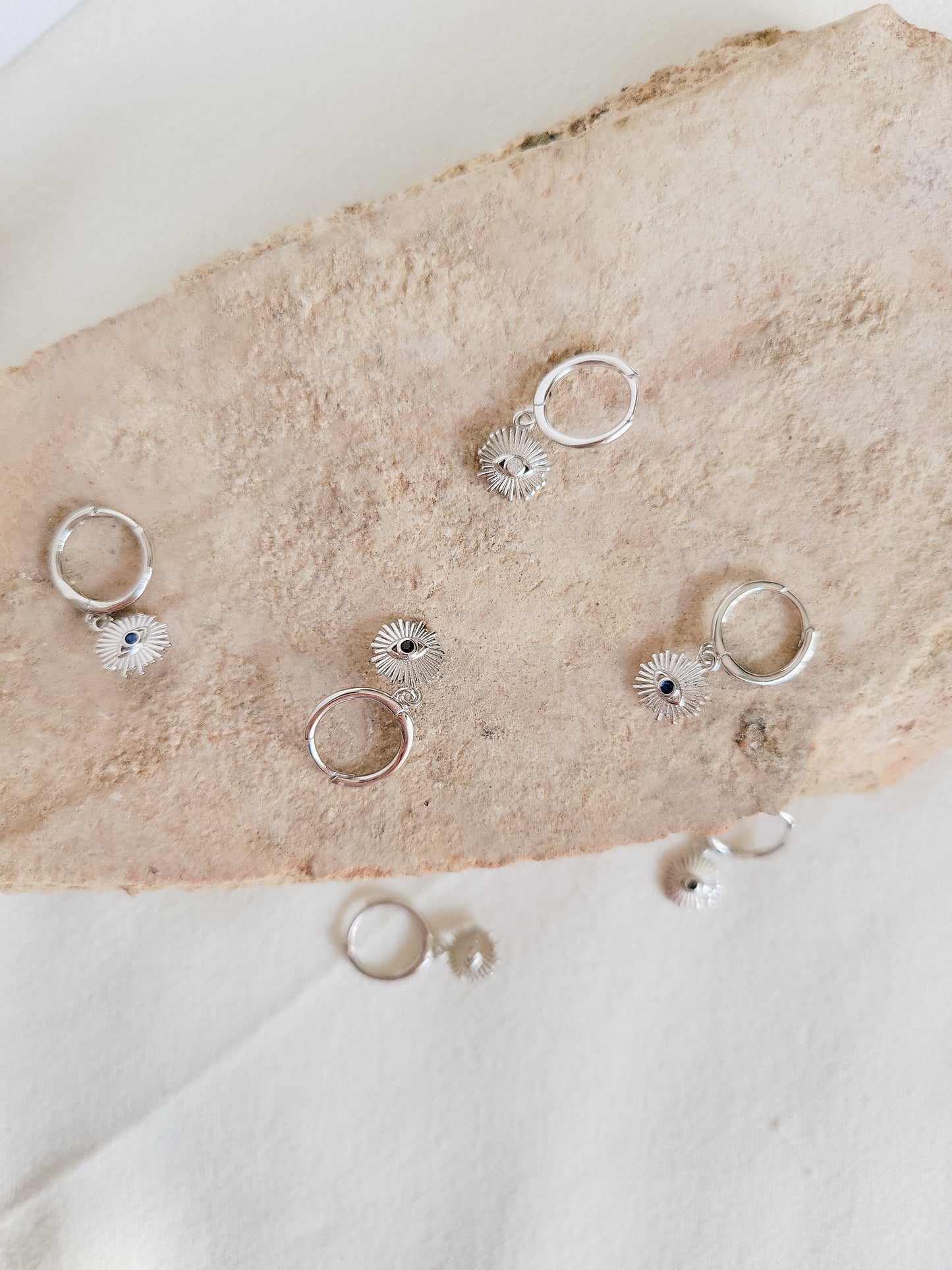 Evil Eye Hoops