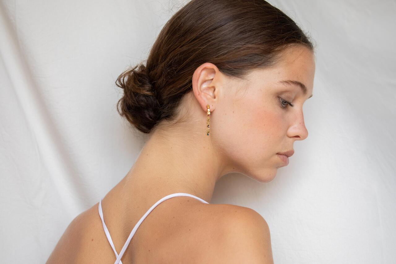 Golden Aura Drop Earrings