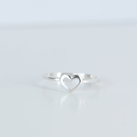 sterling silver heart ring